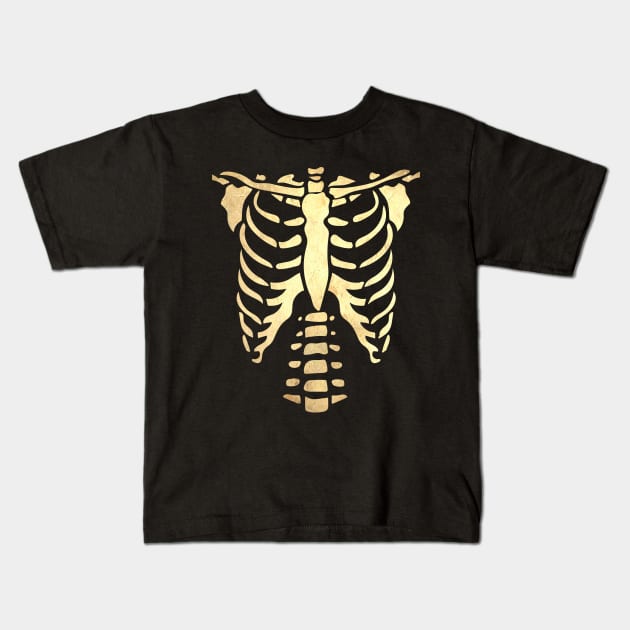 skeleton rib cage Kids T-Shirt by UnikRay